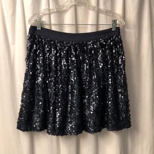 Tommy Hilfiger navy blue sequin skirt